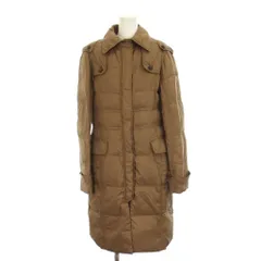 トラサルディ TRUSSARDI ダウンコート 上着 42 茶 ブラウン 長袖 ポケット付き ボタン付き /GP ■ECD002のサムネイル