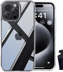 CASEKOO iPhone16 Pro ケース クリア 耐衝撃 MIL規格