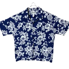 CHM Honoe Hawaii アロハシャツ ハワイ製 総柄 ハイビスカス 花柄 コットン 半袖 開襟 3XL メンズ レディース ユニセックス 古着