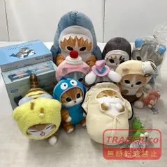 02w24652 mofusand（モフサンド）ぬいぐるみ グッズ まとめ売り 14点 サメにゃん/スイーツにゃん/サンリオコラボ/他 現状品【中古品】のサムネイル