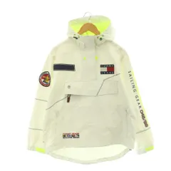 トミー TOMMY ジーンズ JEANS マウンテンパーカー ジャケット ロゴ ワッペン XS ホワイト マルチカラー /CX ■GY03のサムネイル
