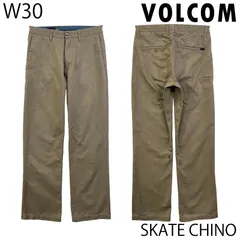 【USED／W30】VOLCOM スケート チノ ストレート カーキのサムネイル