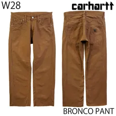 【USED／W28】CARHARTT WIP ブロンコパンツ カットオフ ダックブラウンのサムネイル