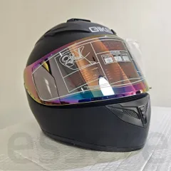 フルフェイスヘルメット バイクヘルメット 大きいサイズ オートバイ用 S-3XLサイズ シールド付 マットブラックのサムネイル