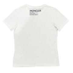 極美品〕モンクレール バックロゴ レディース ホワイト Tシャツ 5S309 