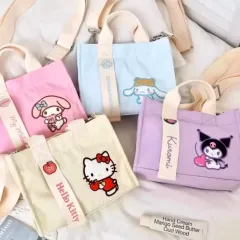 (最安値)サンリオ ハローキティ/マイメロディ/クロミ/シナモロール キャンバス トートバッグ