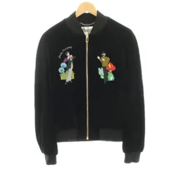 ステラマッカートニー STELLA McCARTNEY × The Beatles ビートルズ イエローサブマリンベルベット ボンバージャケット ブルゾン 36 黒 ブラック /HNのサムネイル