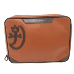 カステルバジャック CASTELBAJAC クラッチバッグ セカンド レザー  ロゴ 茶 ブラウン /FF ■GY18のサムネイル