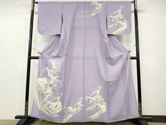 D890 訪問着 蔦の葉 シルエット 上田耕三 正絹 着物 袷 極美品 - メルカリ