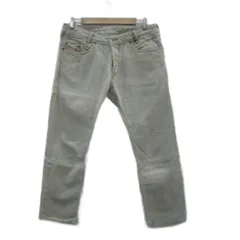 ディーゼル DIESEL IAKOP デニムパンツ ジーンズ ストレート アンクル丈 33インチ ライトグレー /SM7 ■GY58