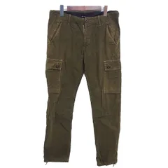 ジョンブル JOHNBULL カーゴパンツ デニム ロング ジップフライ M カーキ 緑 /TTのサムネイル