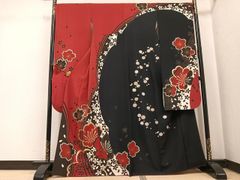夏物単衣 振袖 正絹262赤紅型168cmまで 13号 - メルカリ