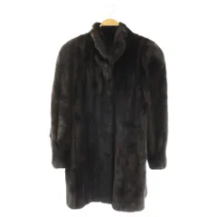 バルマン BALMAIN ファーコート 総裏地 ミディアム ダークブラウン /DO ■GY18のサムネイル