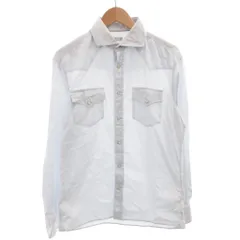ブルネロクチネリ BRUNELLO CUCINELLI ウエスタンシャツ コットン 長袖 L 水色 ライトブルー /FF ■GY62のサムネイル