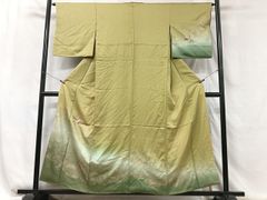 平和屋着物○訪問着 舞花文 暈し染め 金彩 正絹 逸品 CABE6961ut