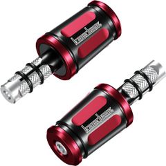 Kaedear(カエディア) バーエンド バイク ハンドルバーエンド バイク用 ハンドル ウェイト バイク用品 オートバイ 可変バーエンド KDR-BE2-U-R (レッド/ブラック, 汎用)(沖縄・離島の方不可) 8ba85d4b