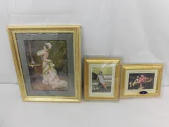 東京富士美術館 ルージュロン 鏡の前の装い/ゴルティジャーニ シルクのソファー他 額 写真立て 3点 立て掛け 壁掛け 鏡の前の装い | ジュール・ジェーム・ルージュロン | 収蔵品詳細