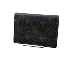 LOUIS VUITTON ルイヴィトン モノグラム パスケース カードケース 定期入れ PVC レザー ブラウン メンズ レディース 中古