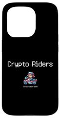iPhone 15 Pro かわいい バイク おもしろ ピクセルアート オートバイ クリプト ライダーズ シリアルナンバー08 スマホケース