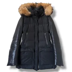 Mackage 3way 袖レザー切替ダウンジャケット S相当 ブラックのサムネイル