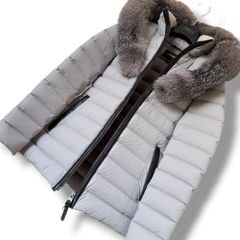 24AW 極美品 現行マッキントッシュ FYVIE チェックウールコート 紺