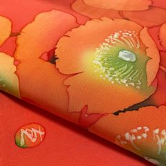 名古屋帯 正絹 九寸 塩瀬 花柄 sh0082 - メルカリ