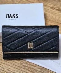 DAKS ダックス カラースカイ パータン GOLD DD ロゴ 中財布のサムネイル