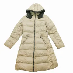 MONCLER モンクレール MOKA モカ ダウンコート アウター ロング フード付き ナイロン ジップアップ 0 XS レディース 【中古】