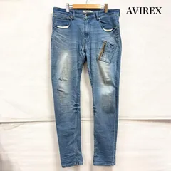 アヴィレックス MA-1 ポケット ストレッチ スキニー デニム ロゴ 刺繍 メンズ XXL ISItems【USED】【古着】【中古】50159108のサムネイル
