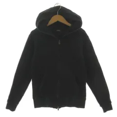 5351プールオム 5351 POUR LES HOMMES スウェットパーカー 0210023016 ダブルジップ 長袖 裏起毛 コットン ブラック 黒 1のサムネイル