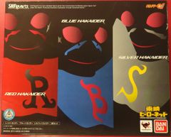 반다이 SHFiguarts 키카이더 01 레드&블루&실버 하카이더 3체 세트