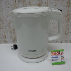 タイガー蒸気レス電気ケトル 1.2L マットホワイト ☆使用頻度少なめ 