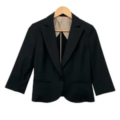 DOUBLE STANDARD CLOTHING(ダブルスタンダードクロージング) ジャケット サイズ40 M レディース - 黒 七分袖/春/秋のサムネイル