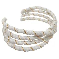 未使用品 メゾンマルジェラ 11 Maison Margiela 11 希少 レア タグ付 24SS Laces Rope Bangle バングル ブレスレット 真鍮 アクセサリー 白 ホワイト 1のサムネイル
