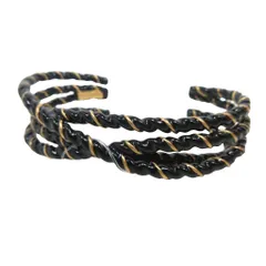 メゾンマルジェラ 11 Maison Margiela 11 希少 レア タグ付 24SS Laces Rope Bangle バングル ブレスレット 真鍮 アクセサリー 黒 ブラック 1のサムネイル