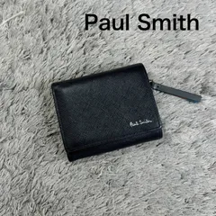 Paul Smith ポールスミス コンパクトウォレット 三つ折り財布 レザー ブラック