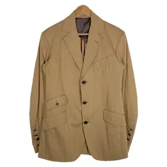 Vivienne Westwood MAN ヴィヴィアンウエストウッドマン 3B コットン テーラードジャケット ベージュ 本切羽 6114M Size 44のサムネイル