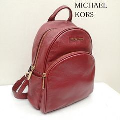 美品 マイケルコース ヘイズ リュック バックパック レザー ボルドー