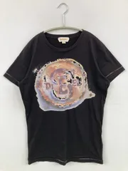 DIESEL ディーゼル Tシャツ/カットソー S ブラック 前面プリント ブランドロゴ ミドル丈 半袖 クルーネック(丸首)