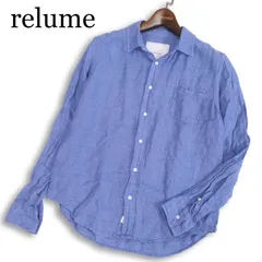 relume ジャーナルスタンダード 春夏★ リネン 長袖 シャンブレー シャツ Sz.M メンズのサムネイル