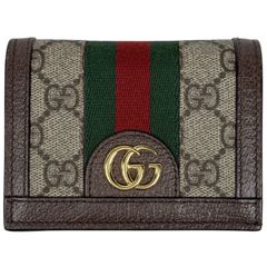 GUCCI GGスプリーム 二つ折り財布 ウェブストライプ - メルカリ