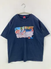 DIESEL ディーゼル Tシャツ/カットソー ネイビー 前面プリント バックプリント ブランドロゴ ミドル丈 半袖 クルーネック(丸首)