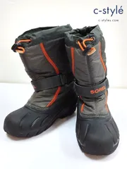 P728 [人気] SOREL ソレル ウィンターブーツ 20cm カーキ系 YOUTH FLURRY NY1885-029 キッズ 男の子 女の子 | ★
