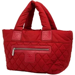 シャネル CHANEL コココクーン スモール トートバッグ ナイロン レッド レディース 【中古】のサムネイル