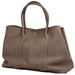 美品 HERMES ガーデンパーティ TPM ネゴンダ エトゥープ 色ムラなし