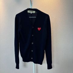 PLAY COMME des GARCONS カーディガン ネイビー M - メルカリ
