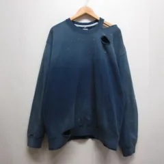 ジョンブル JOHNBULL DENIM DELIGHT DAYS 25AW レギュラーウェイト スウェット シャツ LL ブルー JY241C03 USED加工 色落ち加工 日本製のサムネイル