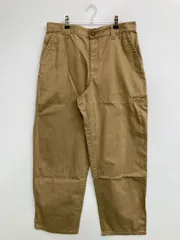 UNIQLO ユニクロ チノパンツ ウエスト73cm ブラウン フルレングス コットン 無地 スタンダード ストレート レギュラー