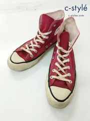 B734 [人気] CONVERSE コンバース スニーカー 5・1/2 レッド系 ALL STAR HI Chuck Taylor 80s レディース | ★