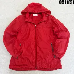 FILA フィラ ゴルフ レディース フード ウィンドブレーカー レッド 100 0511
